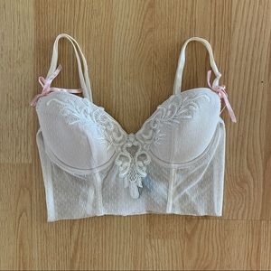 White Lace Corset Top